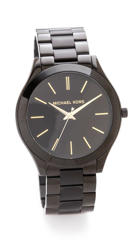 slim runway watch michael kors|michael kors black runway watch.